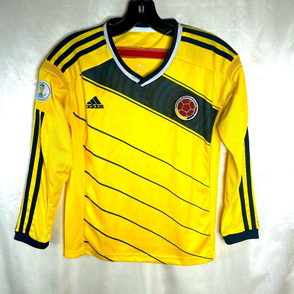 ADIDAS National Team COLUMBIA 2014 FIFA World Cup Brazil Jersey Long Sleeve Y 12
